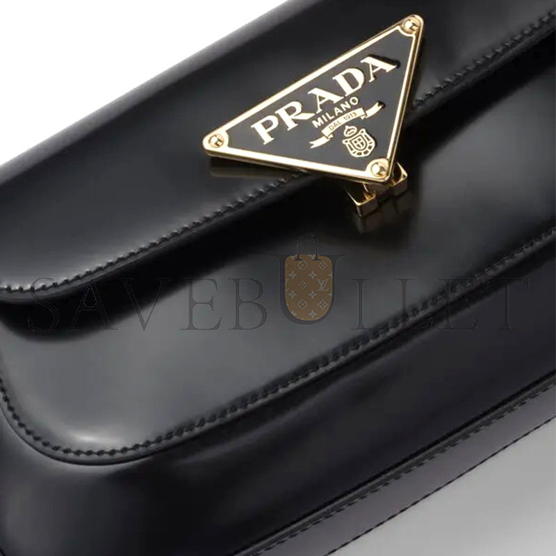 PRADA BRUSHED LEATHER SHOULDER BAG 1BD345 (24*11*4cm)